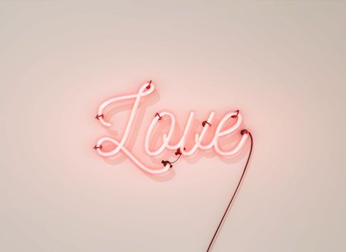 neon love sign