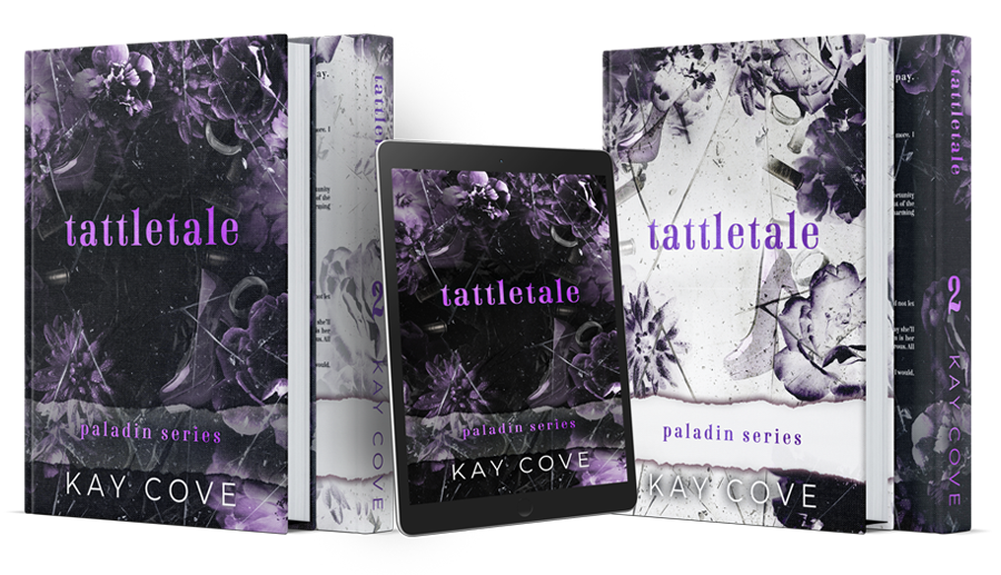 tattletale book 2 the paladin series ipad and book mockup by kay cove