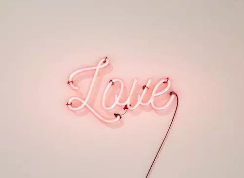 neon love sign
